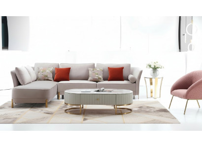 Narożnikowa kanapa Nowoczesna sofa w kształcie litery L Narożnikowa kanapa w kształcie litery L Żywy krajobraz Couch Narożnikowa kanapa Podkładka