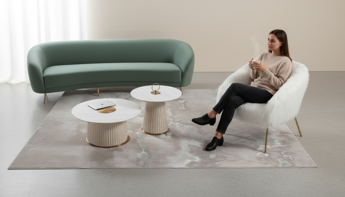 Luksusowe Meble Krzesła Nowoczesny Design Fotel Włókienniczy Salon Nowy Salon
