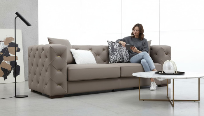 Sofa Trzyosobowa Podkładka Design Sofa Nowoczesna Siedziba Sofy Chesterfield Luxury Meble