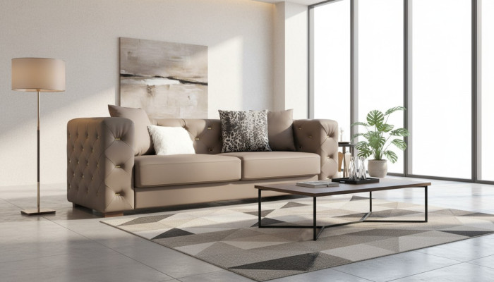 Sofa Trzyosobowa Podkładka Design Sofa Nowoczesna Siedziba Sofy Chesterfield Luxury Meble