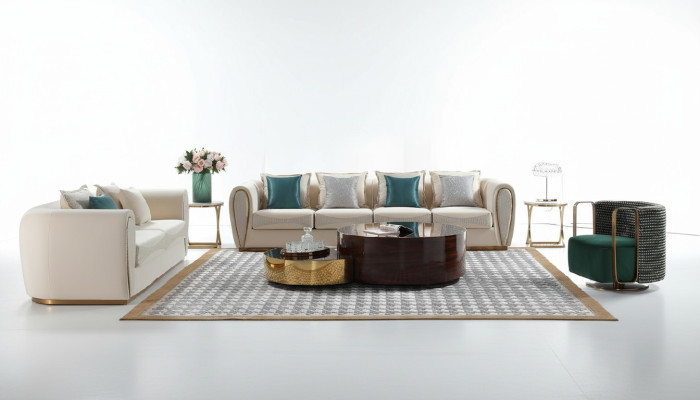 Pokój Meble Sofa Trzyosobowa Podkładka Sofa New Design Nowoczesna Siedziba Luksusowe Sofy