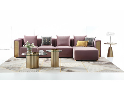 Narożnikowa kanapa Sofa w kształcie litery L Sofa Design Kanapy Podkładka Włókienniczy Modern New Narożnik Ustaw