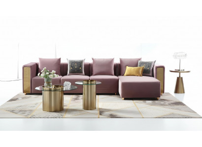 Narożnikowa kanapa Sofa w kształcie litery L Sofa Design Kanapy Podkładka Włókienniczy Modern New Narożnik Ustaw