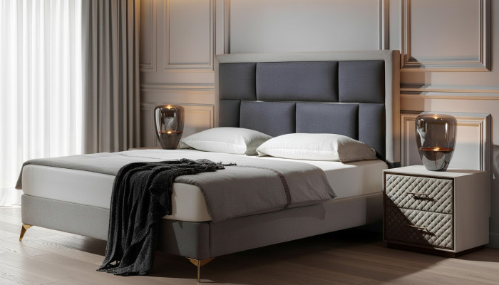 łóżko Meble Sleep Hotel Double Luxury Sypialnia Łóżko Design Podkładka Aksamit Nowość
