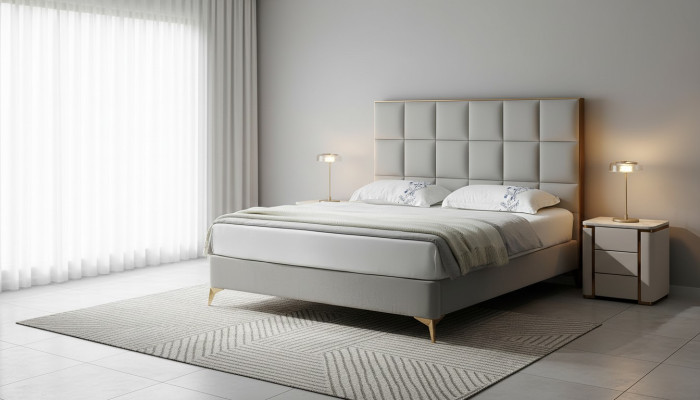 Design Łóżko Sypialnia łóżko Włókienniczy Hotel Luxury Podkładka Siedziba Materiał Meble Nowe