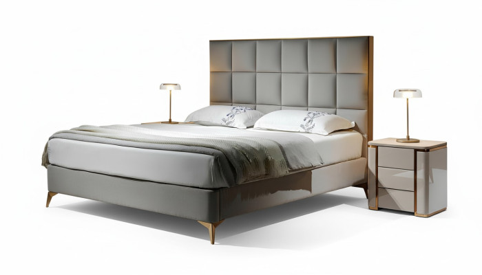 Design Łóżko Sypialnia łóżko Włókienniczy Hotel Luxury Podkładka Siedziba Materiał Meble Nowe