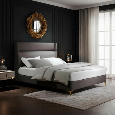 Łóżko małżeńskie luksusowe łóżko designerskie Luxur Podwójne łóżko Sypialnia Łóżko Meble Hotel
