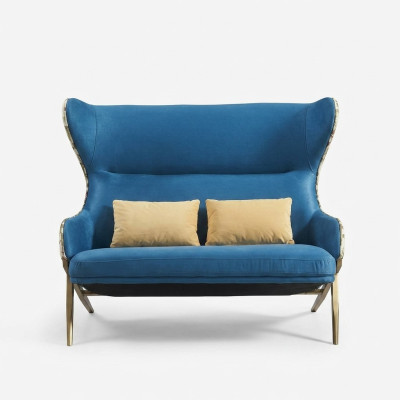 Sofa 2 miejsce do siedzenia Design Sofy Podkładka Kanapy Relaks Włókienniczy Nowoczesny Dwumiejscowy Nowy