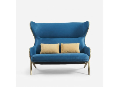 Sofa 2 miejsce do siedzenia Design Sofy Podkładka Kanapy Relaks Włókienniczy Nowoczesny Dwumiejscowy Nowy