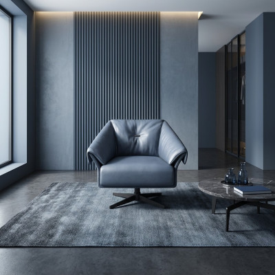 Fotel Design Luxury Relaks Club Lounge Jednoosobowa Podkładka Materiał Skóra
