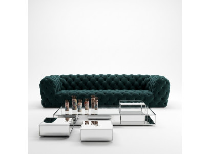 Chesterfield czteroosobowa luksusowa sofa klubowa XXL dla ekskluzywnych