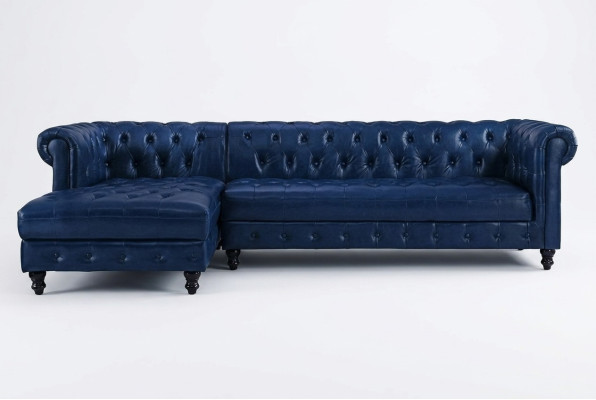 Chesterfield Narożnikowa kanapa Sofa Couch Podkładka Zestaw narożny klasyczne Meble