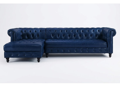 Chesterfield Narożnikowa kanapa Sofa Couch Podkładka Zestaw narożny klasyczne Meble