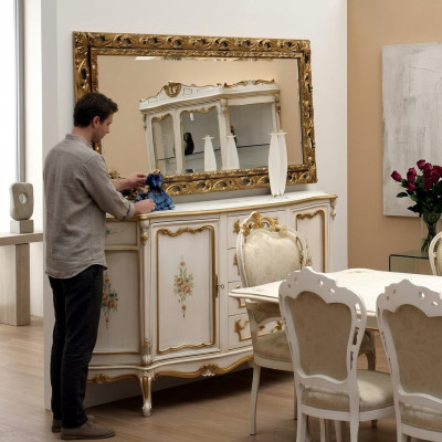 Kredens Design rtv Kredens Sypialnia Szafa Półka Luxury Living Pokój Board