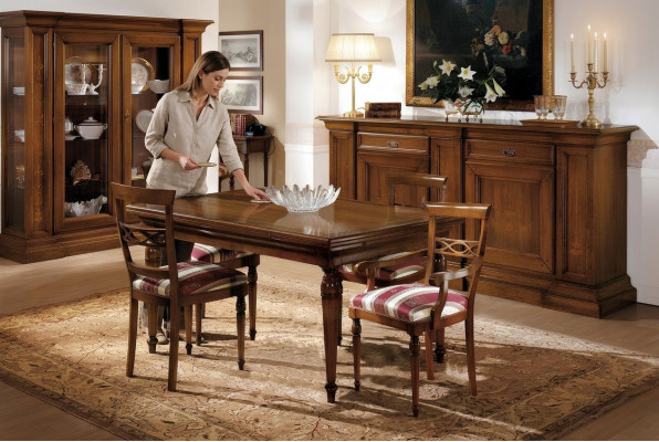 Stół obiadowy Drewno Stoły jadalnia stoły Tabela Design Drewno Luxury Meble Włochy