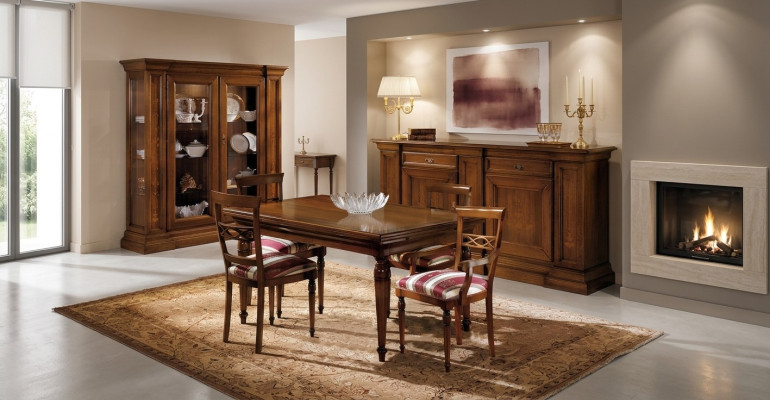 Stół obiadowy Drewno Stoły jadalnia stoły Tabela Design Drewno Luxury Meble Włochy