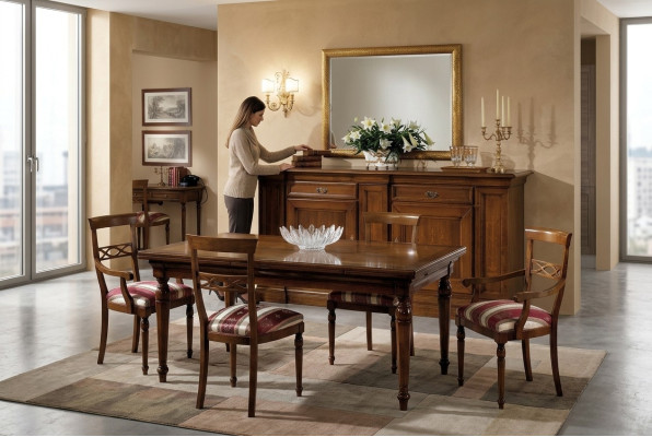 Kredens Klasyczny Salon Drewno Nowoczesne Luksus Włochy Design Komody Meble