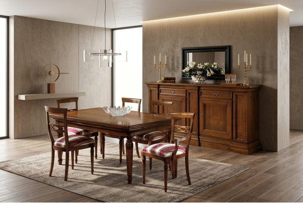 Kredens Klasyczny Salon Drewno Nowoczesne Luksus Włochy Design Komody Meble