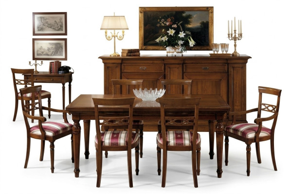 Kredens Klasyczny Salon Drewno Nowoczesne Luksus Włochy Design Komody Meble