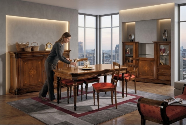 Komplet Stół obiadowy 4 Krzesła jadalnia Zestawy Ess Grupa Drewno Tabela stoły 5-częściowy