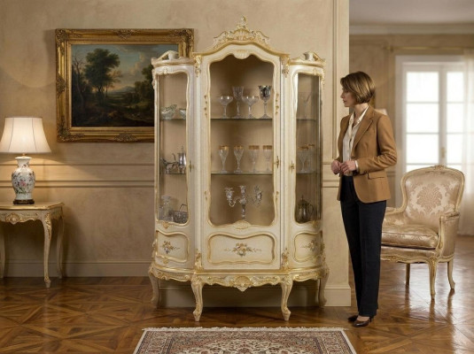 Salon Szafki Design Szafa Meble Szkło Nowa Gablota 3-drzwiowa Szafa Witryny