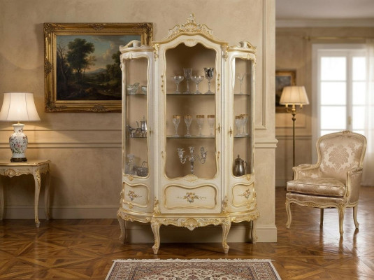 Salon Szafki Design Szafa Meble Szkło Nowa Gablota 3-drzwiowa Szafa Witryny