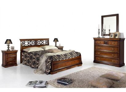Sypialnia Łóżko Stolik nocny Łóżko Hotelowe Dwuosobowe Zestaw Luxury Design Nowe 3-częściowe Meble