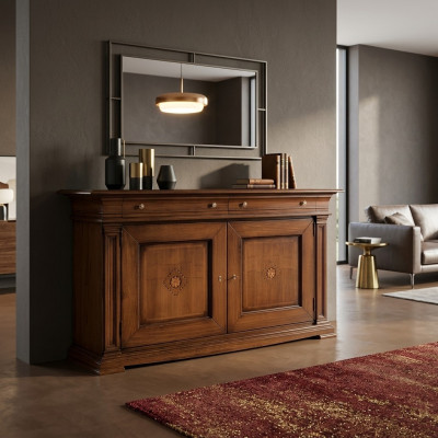 Kredens Salon Kredens Szuflady Drewno Kredens Szafa Szafki Solidny Nowy