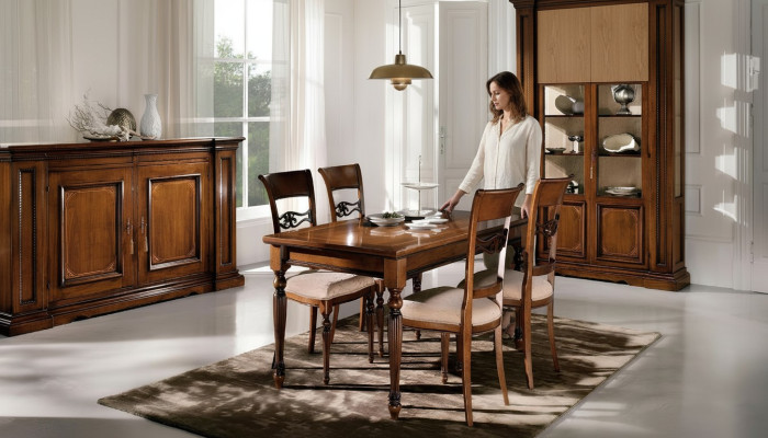 Stół obiadowy Drewno Stoły jadalnia stoły Tabela Design Drewno Luxury Meble Włochy