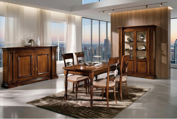 Stół obiadowy Drewno Stoły jadalnia stoły Tabela Design Drewno Luxury Meble Włochy