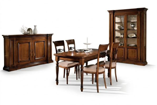 Stół obiadowy Drewno Stoły jadalnia stoły Tabela Design Drewno Luxury Meble Włochy