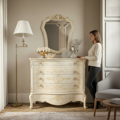 Kredens Luxury Sypialnia Drewno Design Kredens Side Nowa Komody Szafa Półka