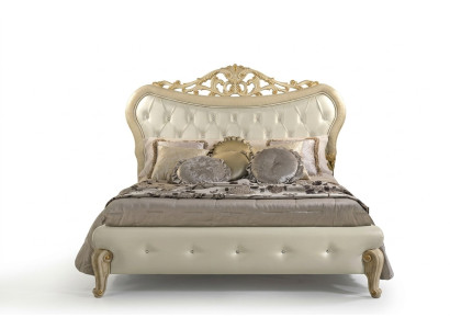 Łóżko Podkładka Design Łóżko podwójne Sypialnia Drewno Chesterfield Rama Łóżka Nowe