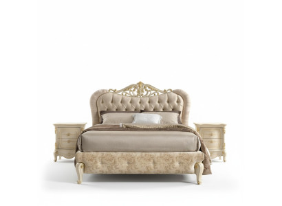 Łóżko Meble Podwójne łóżko Chesterfield Sypialnia Meble Design bed Włochy Nowe