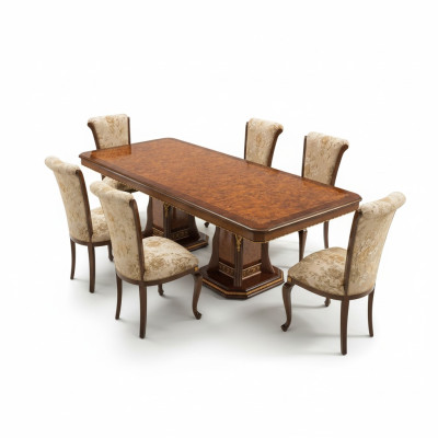 Stół obiadowy Design Meble Meble stoły Solidne drewno Tabela New Luxury Italian
