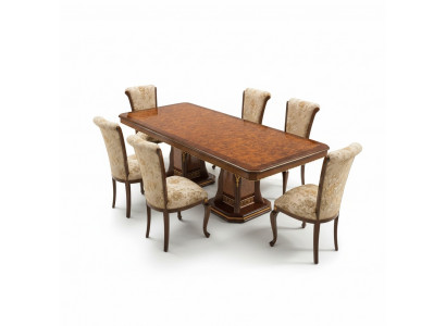 Stół obiadowy Design Meble Meble stoły Solidne drewno Tabela New Luxury Italian