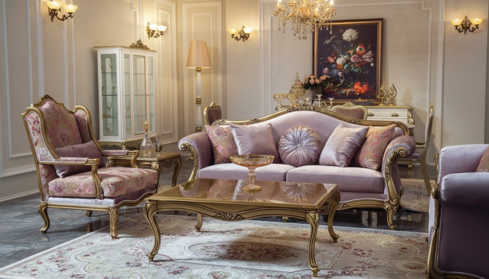 Zestaw sofowy 3+2+1 stolik kawowy miejsce do siedzenia Podkładka Sofa Żywy krajobraz Sofas
