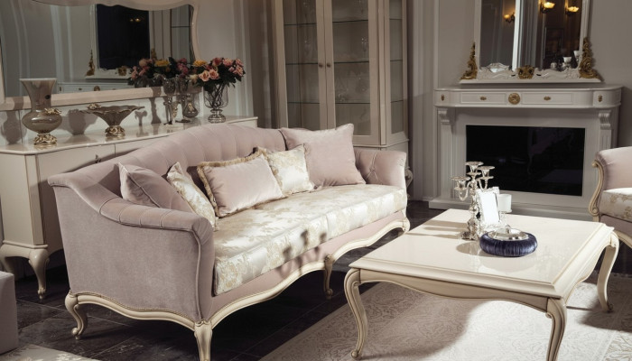 Sofa Trzyosobowa Klasyczna Sofa Podkładka Meble Włoskie Meble Sofa