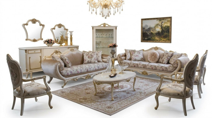 Zestaw sofowy Sofa Kanapa stolik kawowy Fotel Zestaw sof Materiał 311 Ustawić 5-częściowy.