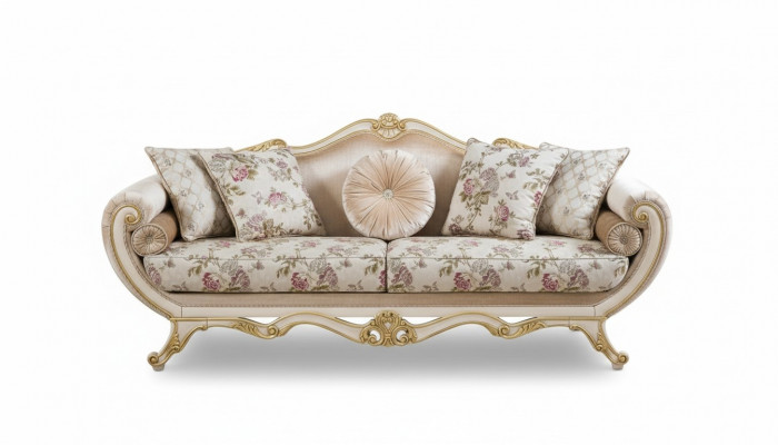Sofa 3 miejsce do siedzenia Sofy Luksusowa Trzyosobowa Podkładka Design Living Room Classic Meble