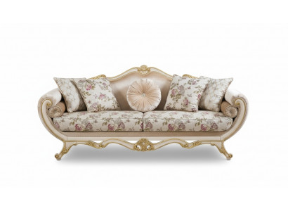 Sofa 3 miejsce do siedzenia Sofy Luksusowa Trzyosobowa Podkładka Design Living Room Classic Meble