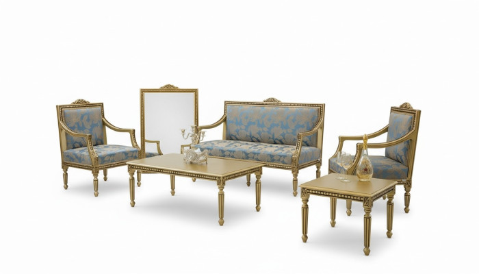 Zestaw sofowy 2+1+1 miejsce do siedzenia stolik kawowy Stolik Sofa Fotel Zestaw 5-częściowy.