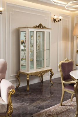 Galota Luxury Półka Drewno Kredens Szafki Salonowa Witryna Nowość
