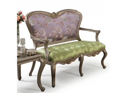 Barokowa Rokokowa Sofa Ławka Kolorowa Ławka Kanapa Klasyczne Meble Chesterfield