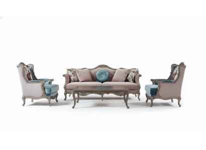 Zestaw sofowy sofa luksusowe sofy Fotel 3+1+1 miejsce do siedzenia stolik kawowy zestaw 4 sztuki