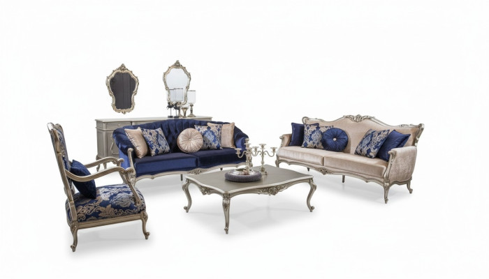 Kompletny zestaw Zestaw sofowy 3+2+1 Siedziba sofy stolik kawowy designerska sofa 4 sztuki