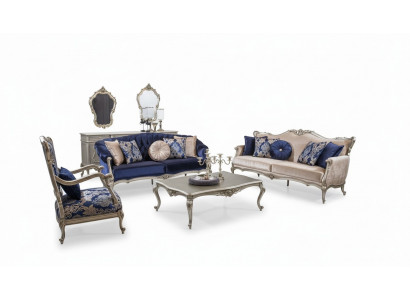 Kompletny zestaw Zestaw sofowy 3+2+1 Siedziba sofy stolik kawowy designerska sofa 4 sztuki
