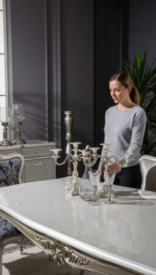 Tabela luksusowy stół do jadalni jadalnia stół drewniany stoły art deco meble