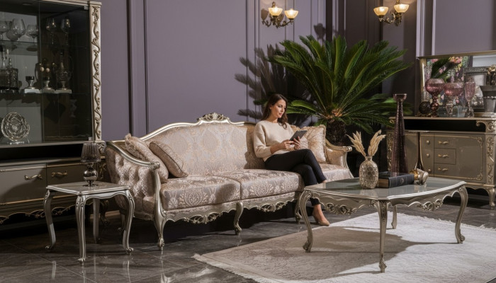 Podkładka Designer Meble Sofa trzyosobowa 3 miejsce do siedzenia Sofy Włókiennicze kanapy duże