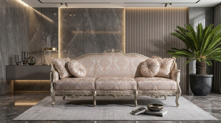Podkładka Designer Meble Sofa trzyosobowa 3 miejsce do siedzenia Sofy Włókiennicze kanapy duże